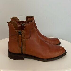 Franco Sarto Halford Ankle Boot, Size 8, Cognac